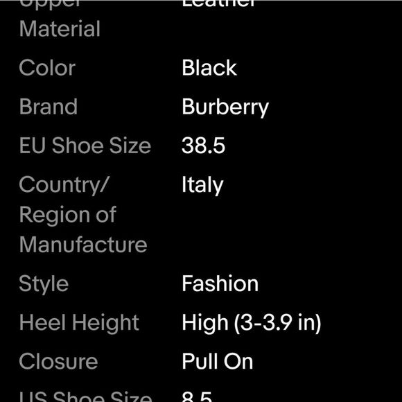 Flash Sale BURBERRY TALL LEATHER STILETTO HEEL BOOTS. VINTAGE EXCELLENT. RARE! - Picture 12 of 16